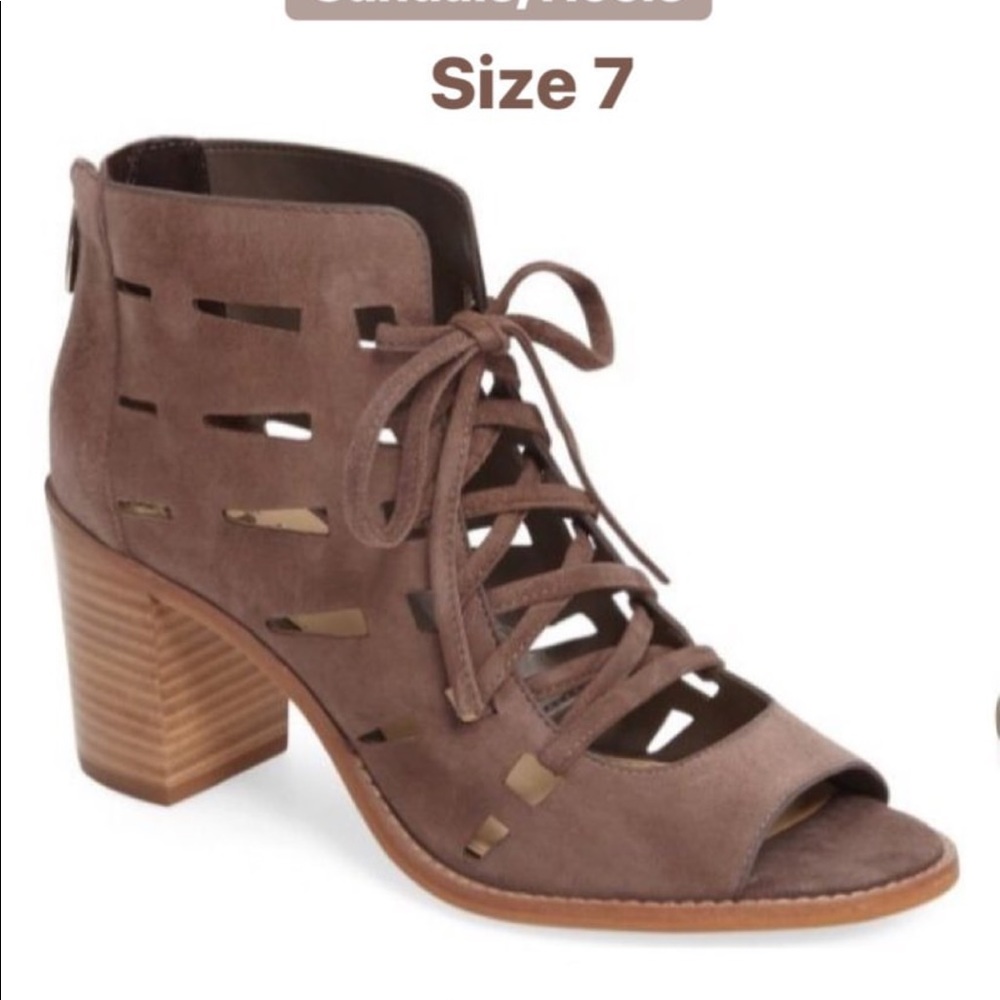 Vince camuto lace up heel